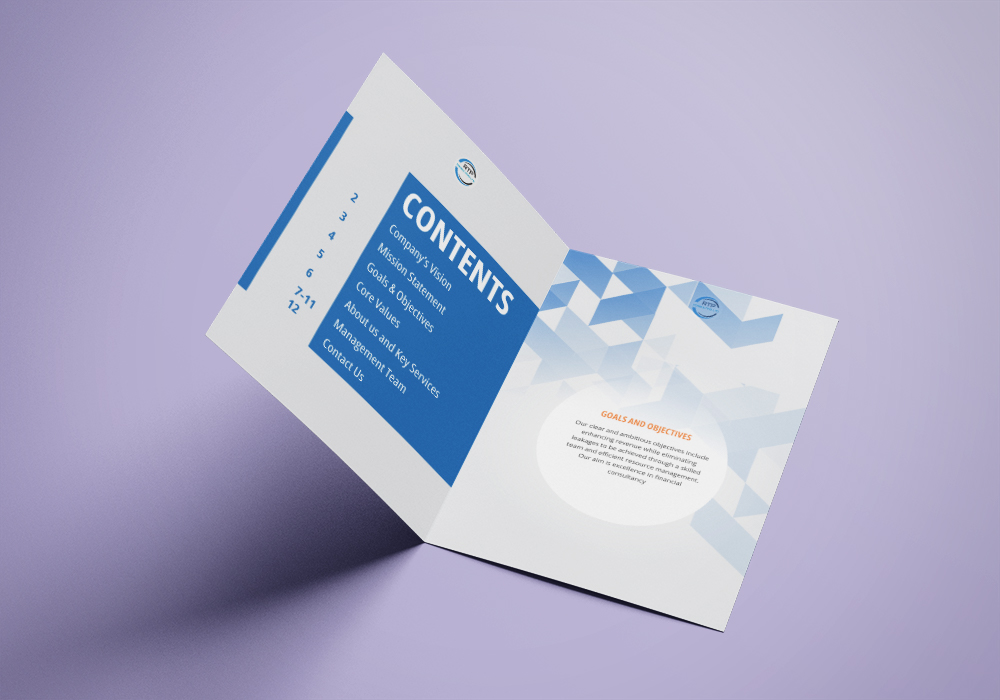 graphic design and print brochures